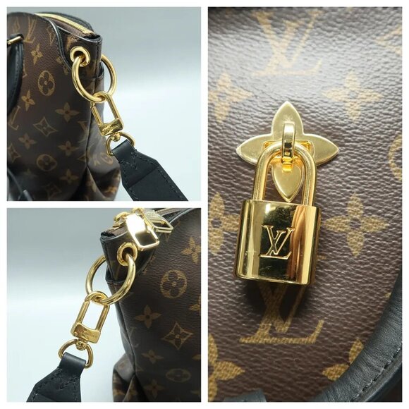 Louis Vuitton Flower Tote Brown Monogram Canvas Satchel 1641-122624 - Picture 7 of 12